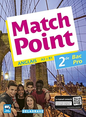 Match Point, anglais 2de Bac Pro (2016) - Pochette élève