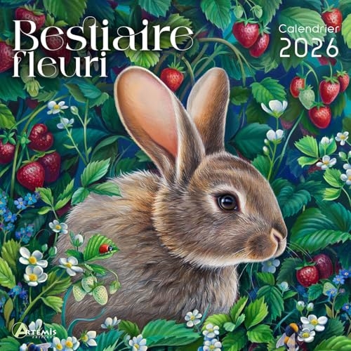 Calendrier bestiaire fleuri 2026