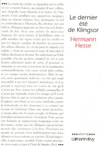 Le dernier été de Klingsor