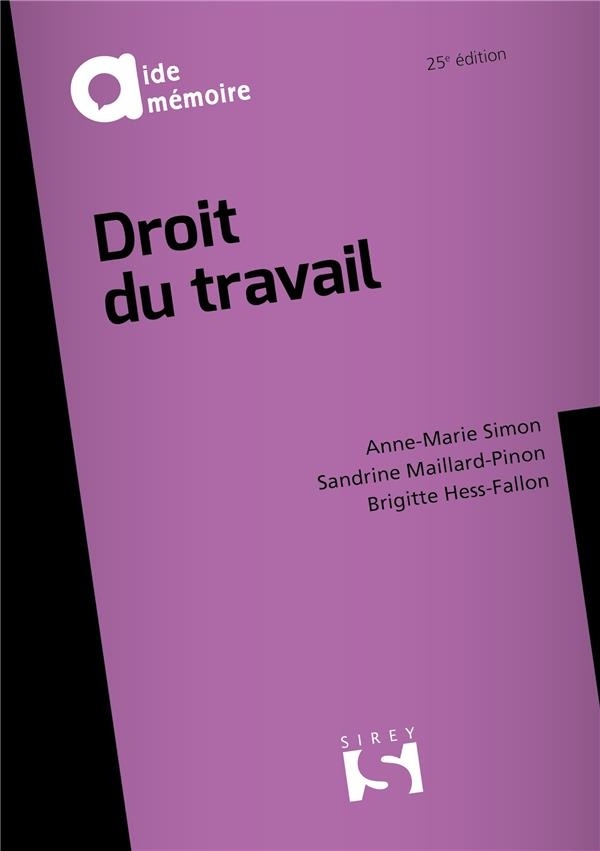 Droit du travail - 25e éd.