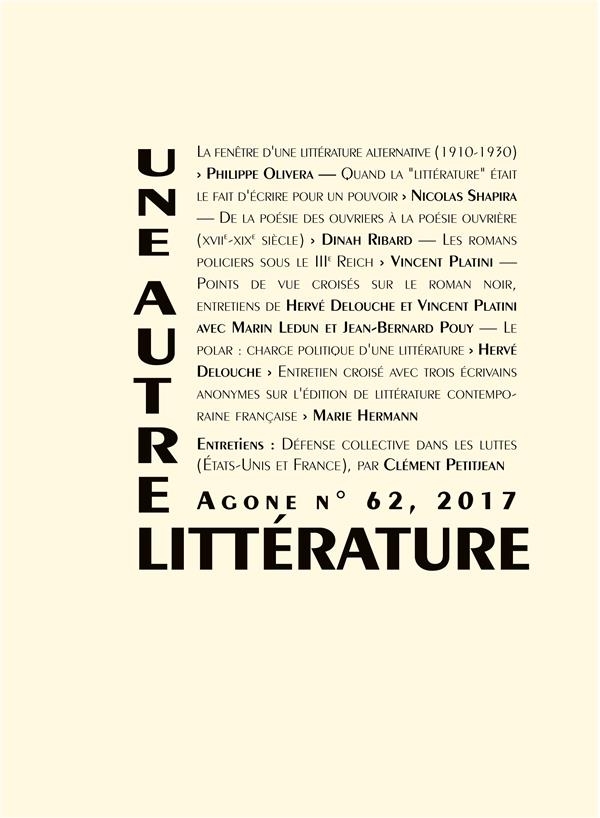 Agone 63: Autre(s) littérature(s)