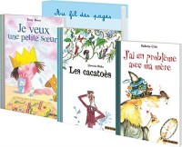 Folio Benjamin : 6 x 3 romans pour la classe : Je veux une petite soeur ; Les cacatoès ; J'ai un problème avec ma mère