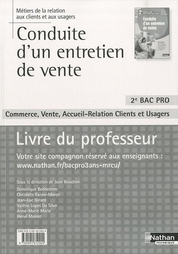 Conduite d'un entretien de vente