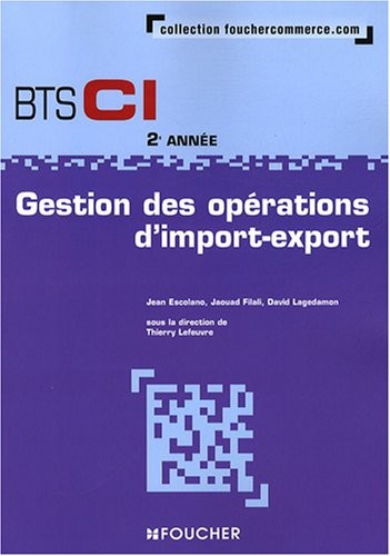 Gestion des opérations d'import-export BTS CI 2e année