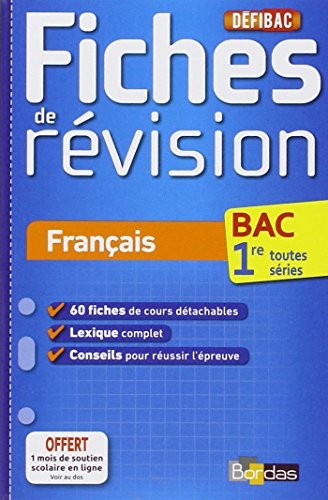 DéfiBac - Fiches de révision - Français 1res