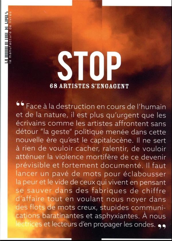 Stop: 68 artistes s'engagent