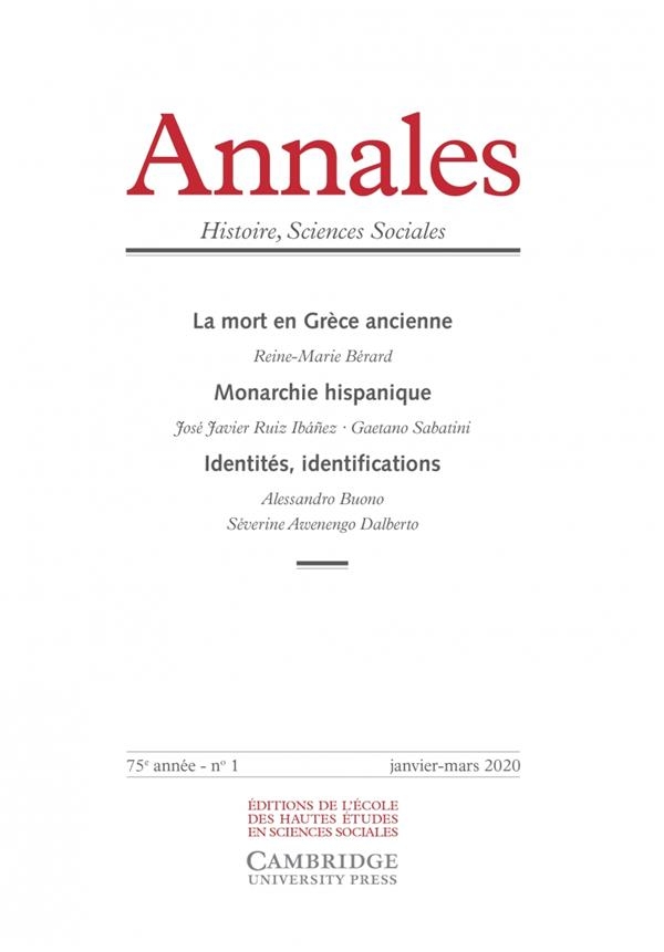 Annales. Histoire Sciences Sociales, N  1/2020 - le Savoir d