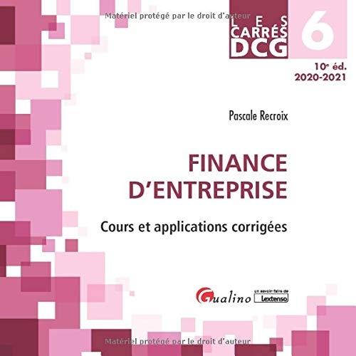 Finance d'entreprise DCG 6