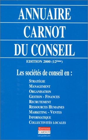 Annuaire Carnot conseil, édition 2000