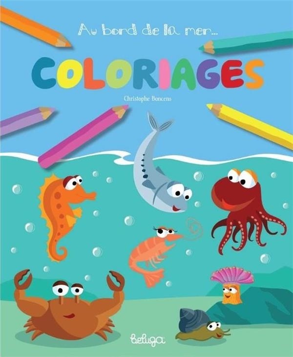 Au bord de la mer : coloriages