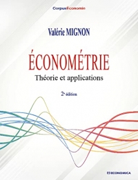 Econometrie- theorie et application
