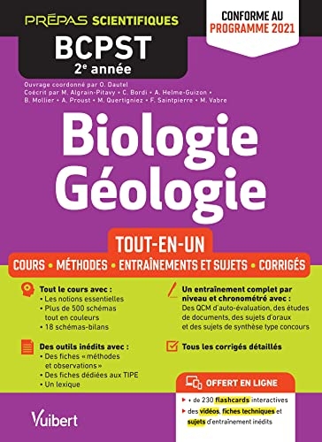 Biologie-Géologie BCPST 2e année - Tout-en-un - Conforme au nouveau programme 2021: Cours - Schémas-bilan - Méthodes et observations - Entraînement complet et sujets de concours corrigés