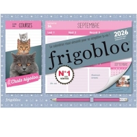 Mini Frigobloc Hebdomadaire 2026 Chats Rigolos (de sept. 2025 à déc. 2026)