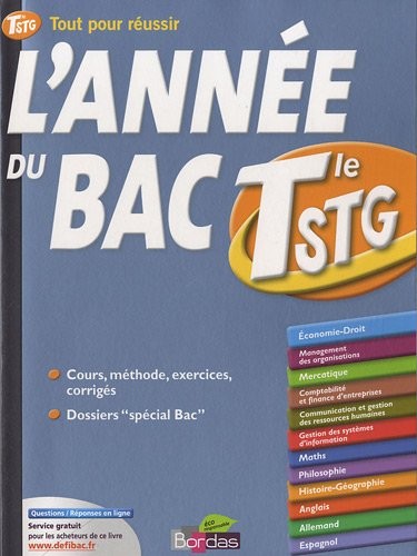 ANNEE DU BAC TERMINALE STG