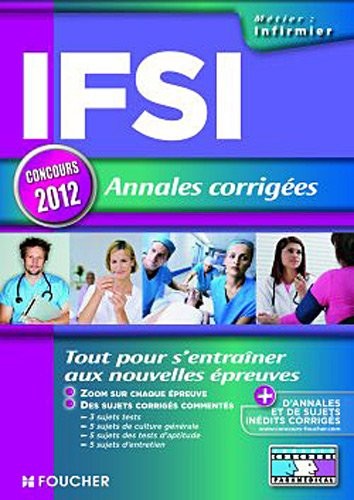 IFSI Annales corrigées Concours 2012