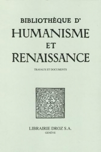 Bibliothèque d'Humanisme et Renaissance, LXXXV-II (2023-2)