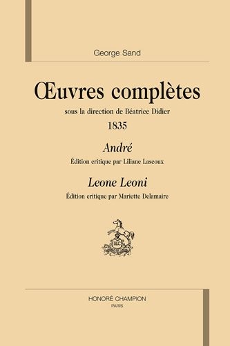 André. Léone Loeni. Oeuvres complètes 1835.