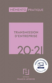 Mémento Transmission d'entreprise 2020-2021