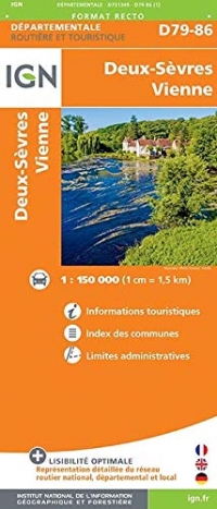 Deux-Sèvres, Vienne : 1/150 000