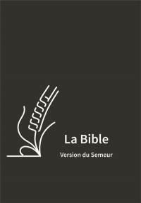 Bible du Semeur 2015, skivertex noire, avec fermeture à glissière