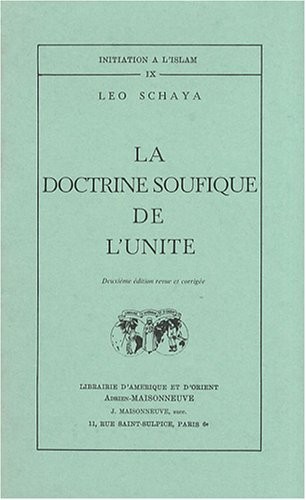 La doctrine soufique de l'Unité