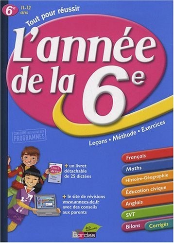 L'année de la 6e : 11-12 ans