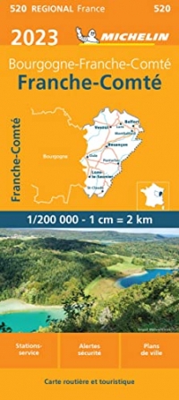 Carte Franche-Comté 2023 Michelin