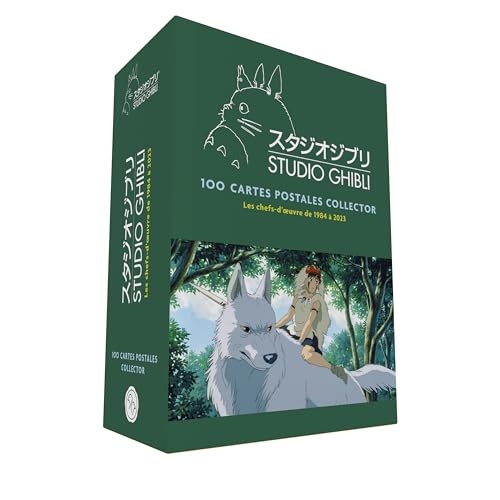 Studio Ghibli, les chefs-d'oeuvre de 1984 à 2023 : coffret de 100 cartes postales