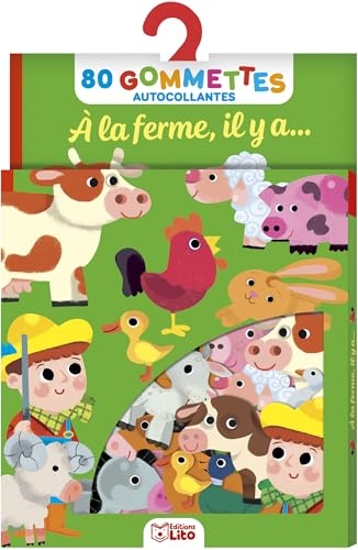 Gommette poules, vaches, cochons