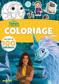 Disney Raya et le Dernier Dragon – Coloriage avec plus de 100 stickers – Livre de coloriage avec stickers – Dès 4 ans