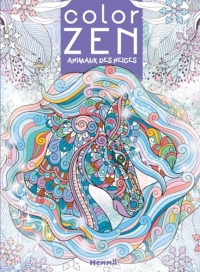 Color Zen - Animaux des neiges - Livre de coloriage détente - Dès 7 ans