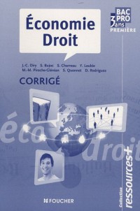 Economie Droit première Bac Pro 3 ans : Corrigé