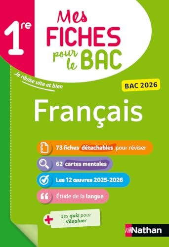 Français 1re - Mes fiches pour le BAC Première - BAC 2026
