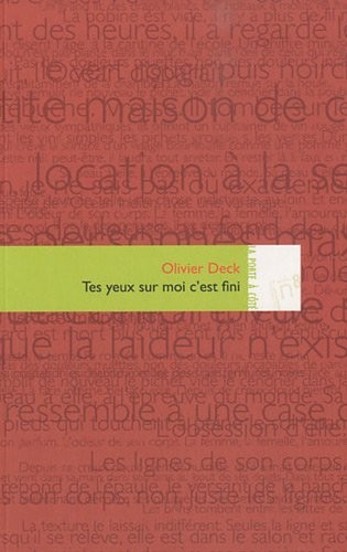 Tes yeux sur moi c'est fini