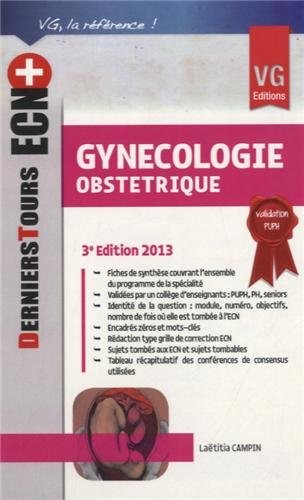 Gynécologie obstétrique 2013