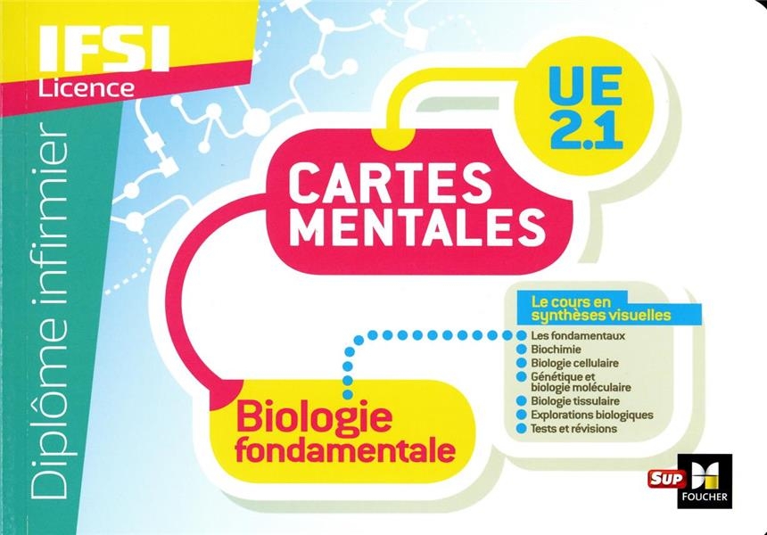 Diplôme Infirmier - IFSI - Cartes mentales - UE 2.1 - Biologie fondamentale