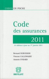 Code des assurances 2011 - 2 tomes