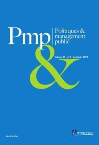 Politiques & management public Volume 39 N° 2 - Avril-Juin 2022