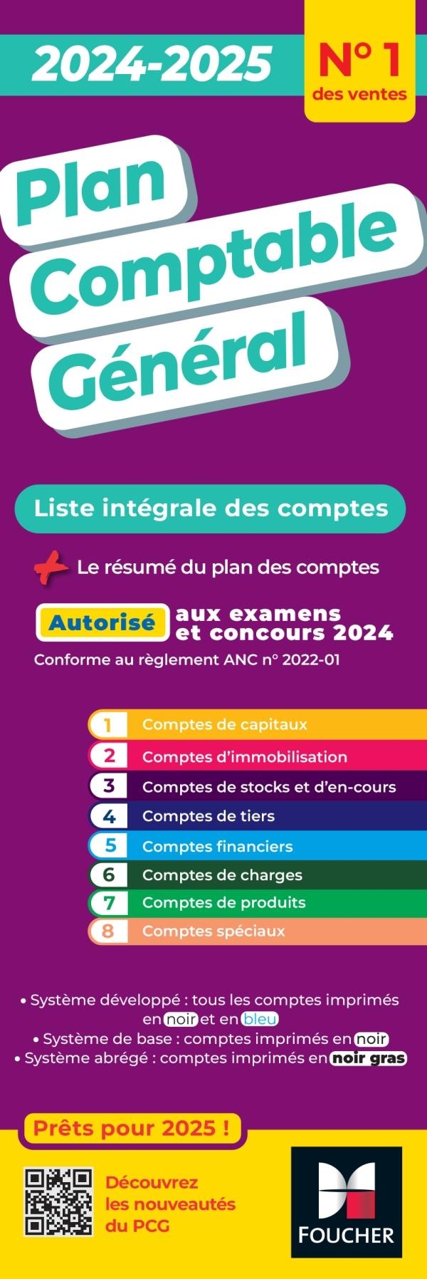 Plan comptable général - PCG - 2024-2025