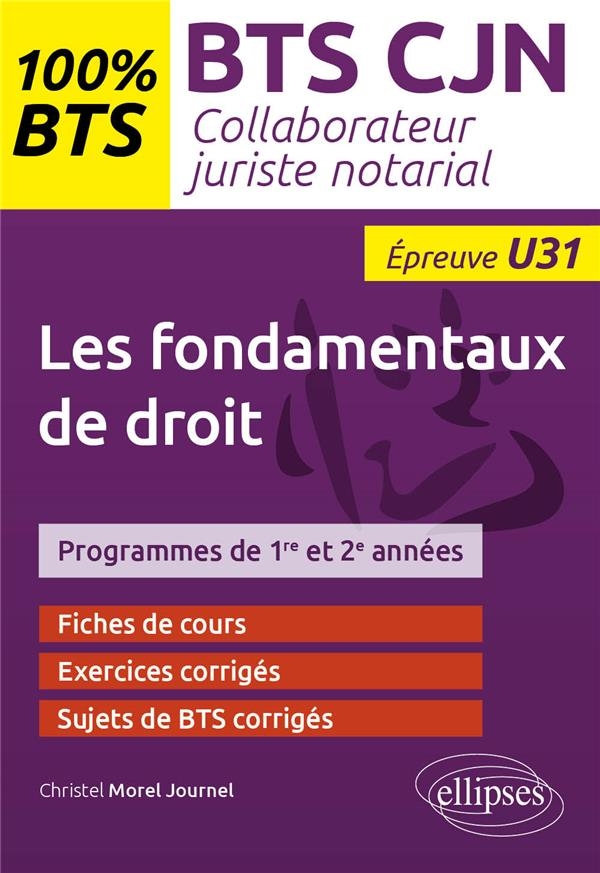 Les fondamentaux de droit (U31): BTS collaborateur juriste notarial