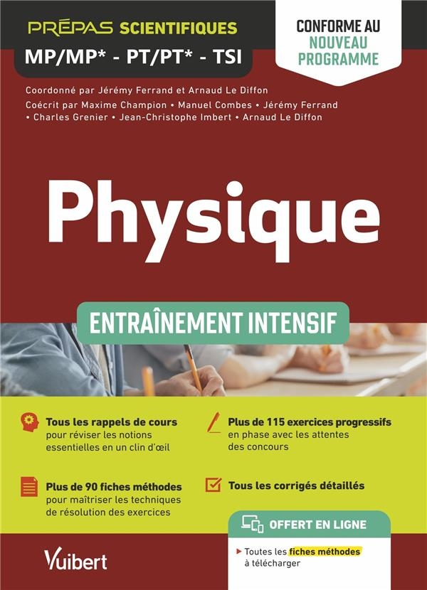 Physique Mp-Mp, Pt-Pt, Tsi 2