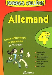 BORDAS COLLEGE ALLEMAND 4E NP (Ancienne Edition)