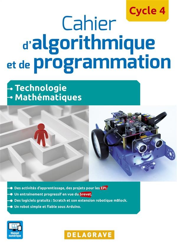 Cahier d'algorithmique et de programmation Cycle 4