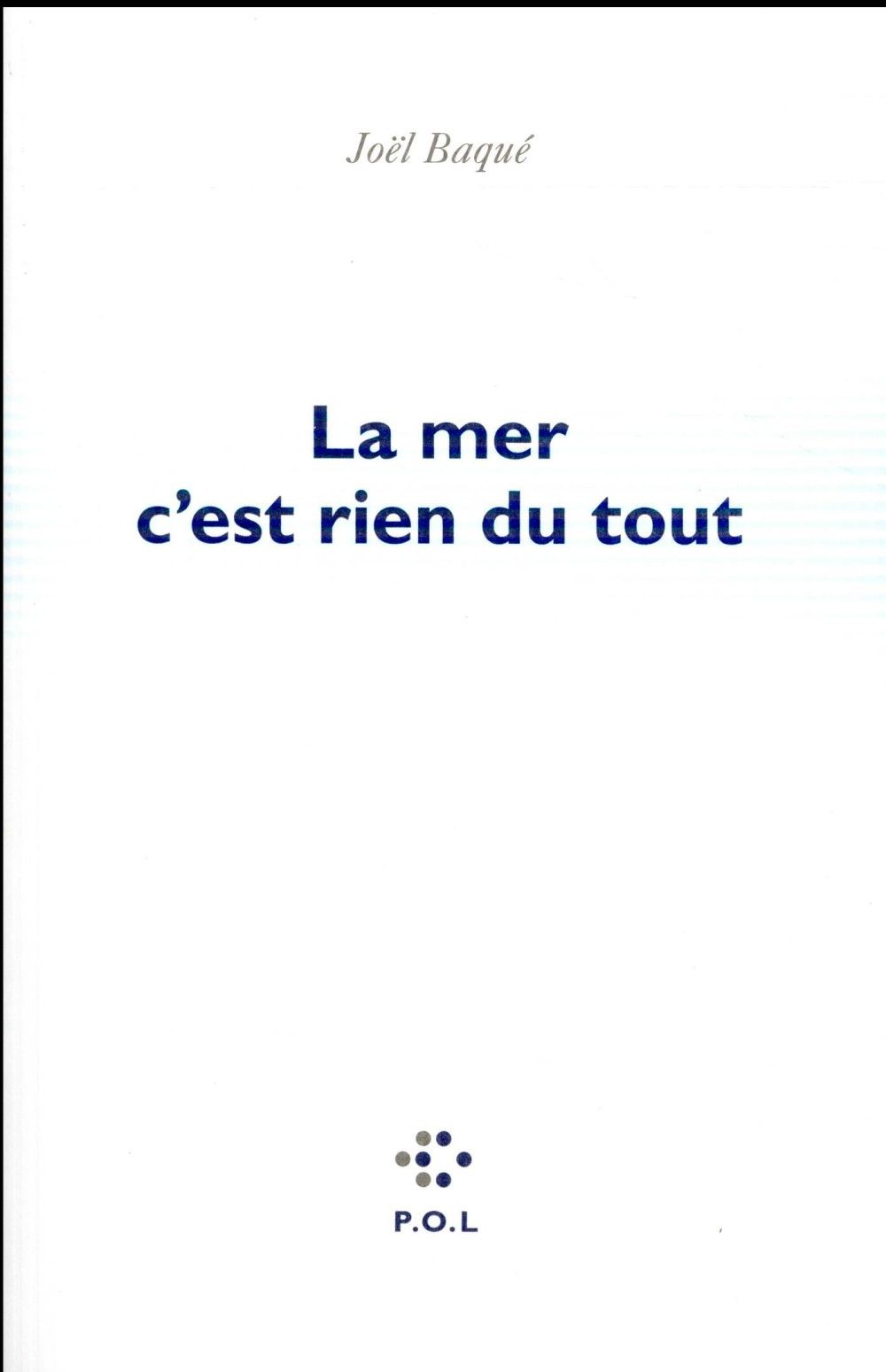 La mer c'est rien du tout
