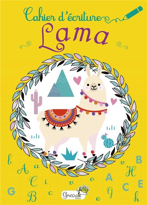 Cahier d'Écriture Lama