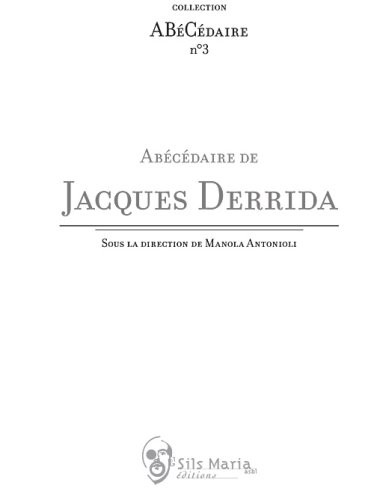 Abécédaire de Jacques Derrida