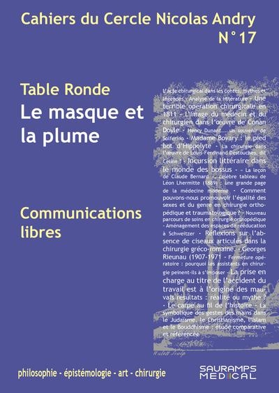CAHIERS DU CERCLE NICOLAS ANDRY N°17: Le masque et la plume