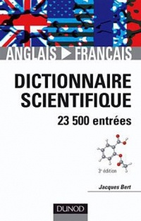 Dictionnaire scientifique anglais-français - 4ème édition - 24 000 entrées