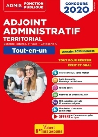 Concours Adjoint administratif territorial - Catégorie C - Tout-en-un - Concours externe, interne, 3e voie, examen professionnel 2020