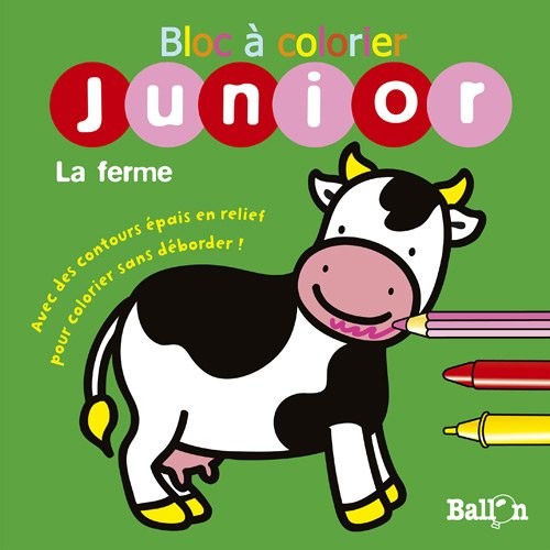 Bloc à colorier sans déborder La ferme